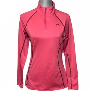 Under Armour Quarter Zip Pink Pullover Size Small Petite